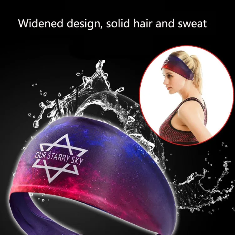 Sports Fitness Antiperspirant Headband Sweat-Absorbent Headband Sweatband(Classic Black)