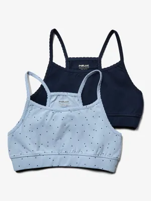 Strap Crop Top 2-pack - Tween - Navy/Blue