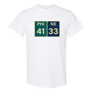 The Big Game Score T-Shirt | The Big Game Scorecard White T-Shirt