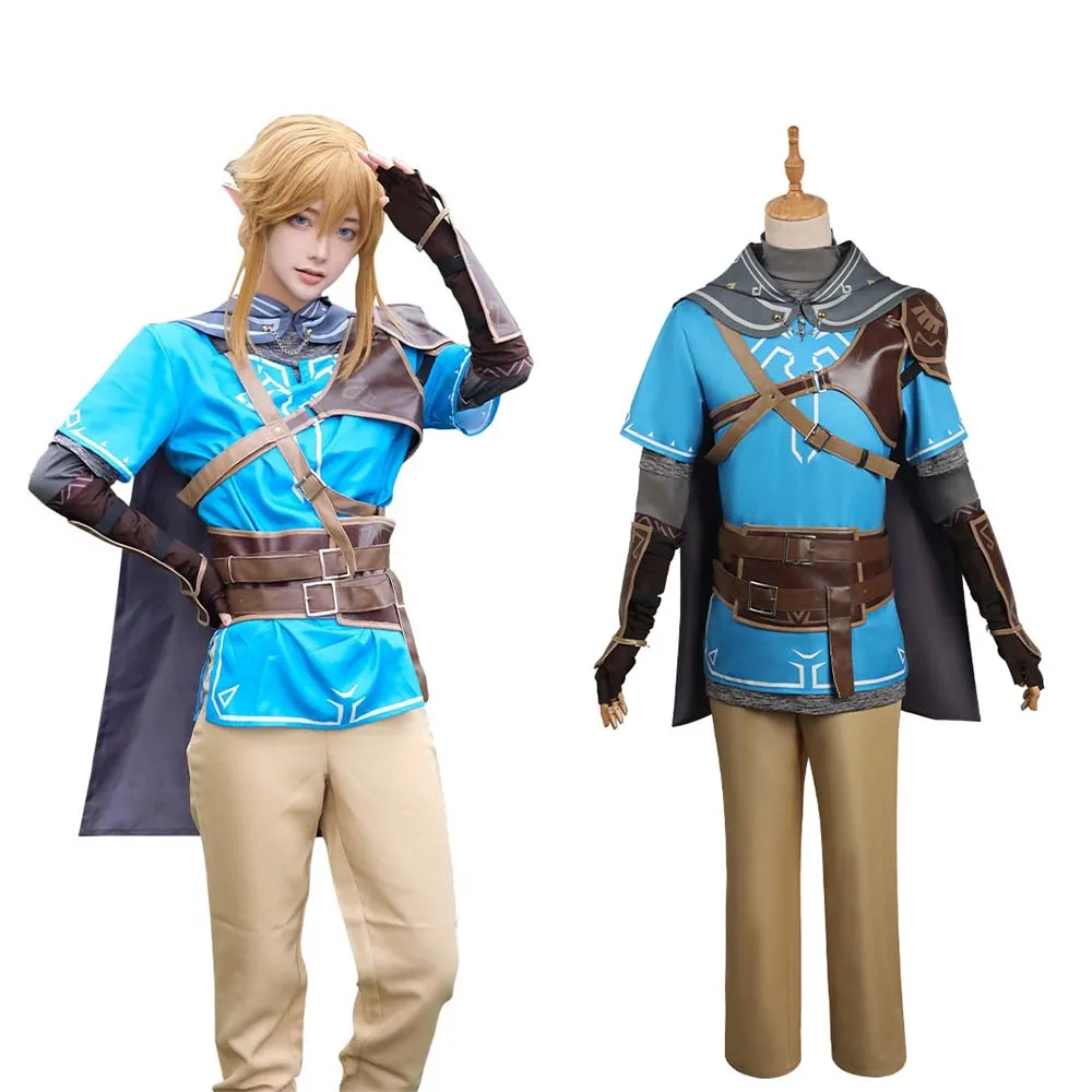 The Legend of Zelda: Tears of the Kingdom TOTK Link Cosplay Costume Halloween Carnival Suit