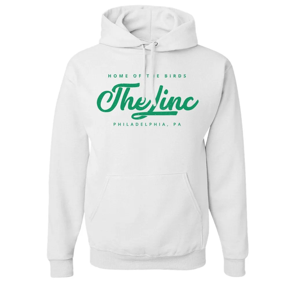 The Linc Home of the Birds Pullover Hoodie | The Linc Home of the Birds White Pullover Hoodie