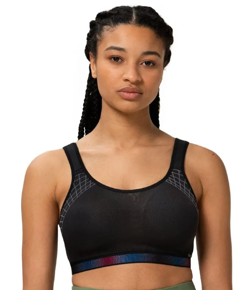 Triumph Triaction Cardio Flow Wire-free Minimiser Sports Bra - Black