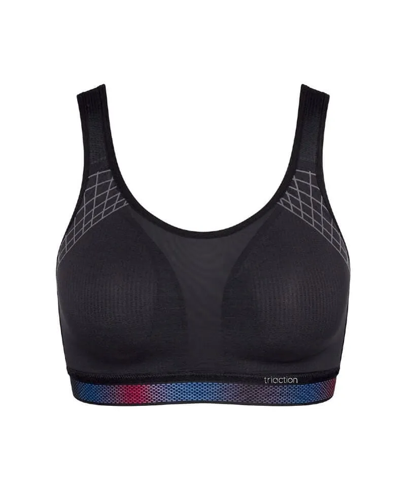 Triumph Triaction Cardio Flow Wire-free Minimiser Sports Bra - Black