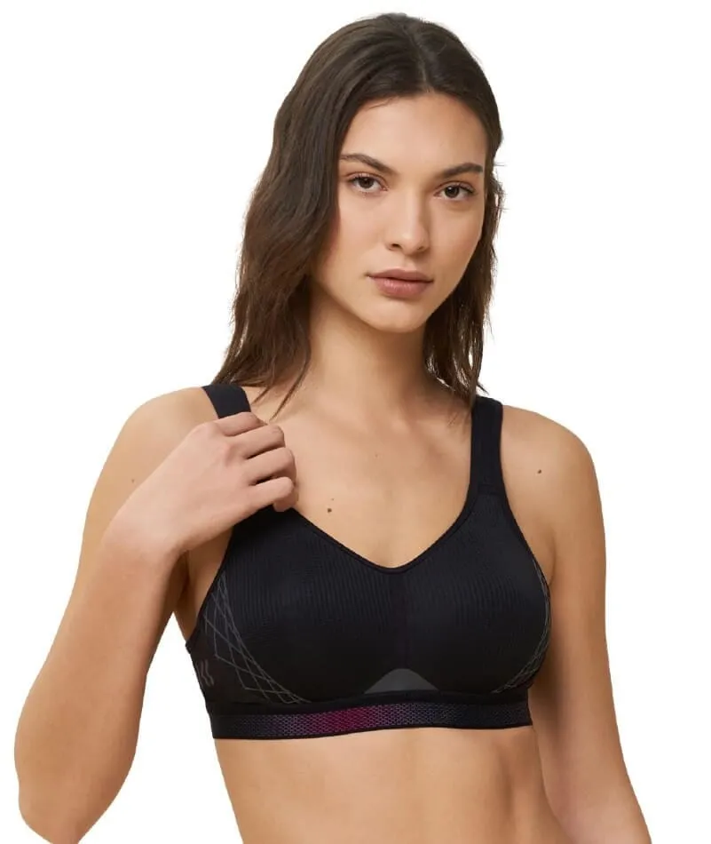 Triumph Triaction Cardio Flow Wire-free Sports Bra - Black