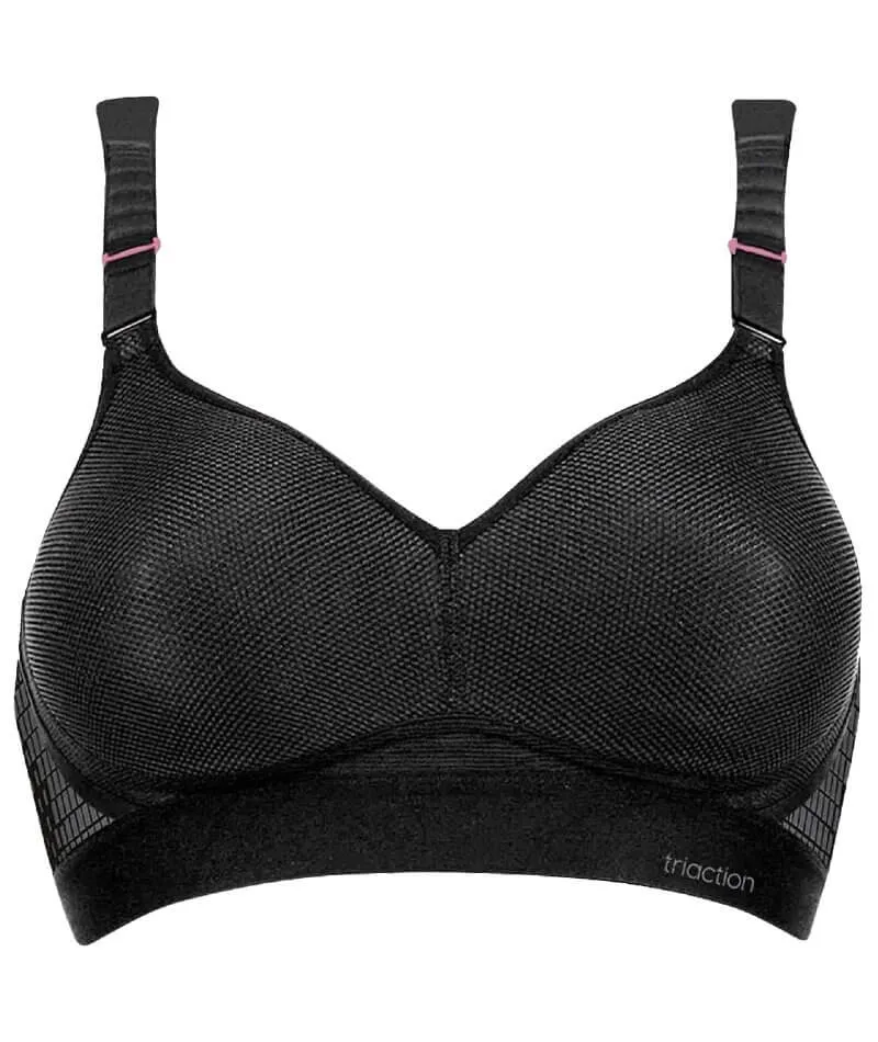 Triumph Triaction Hybrid Lite Wire-free Sports Bra - Black