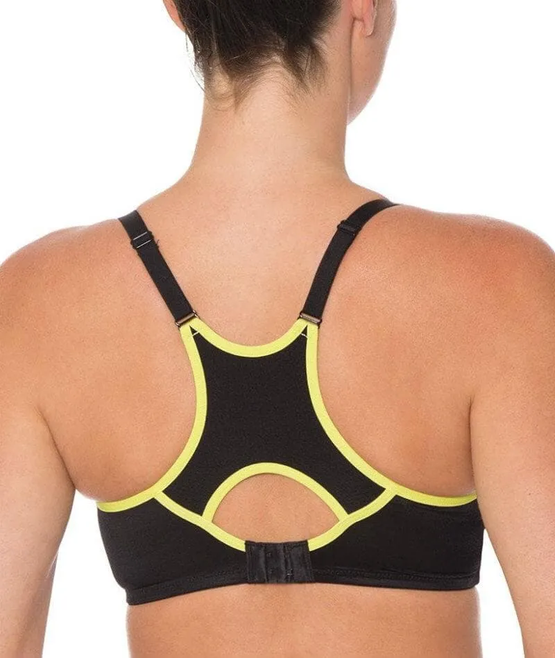 Triumph Triaction Racerback Sports Bra - Black/Green