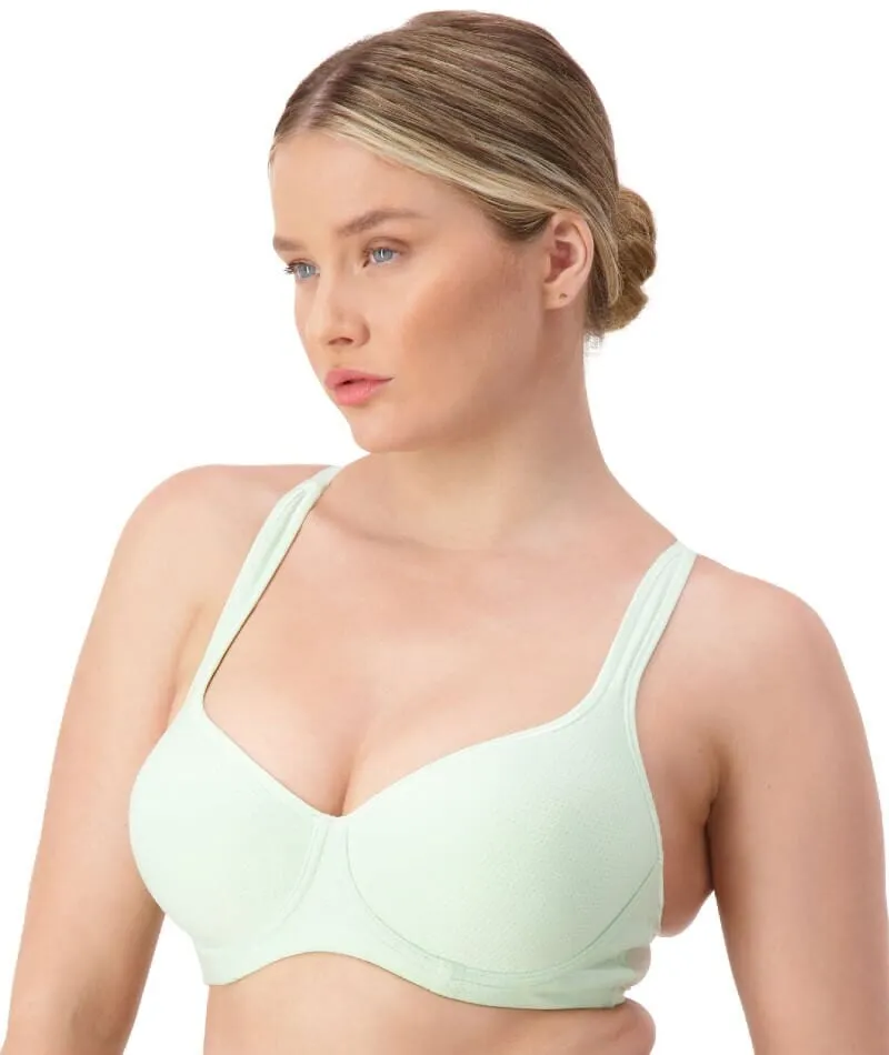 Triumph Triaction Racerback Sports Bra - Mint Frappe