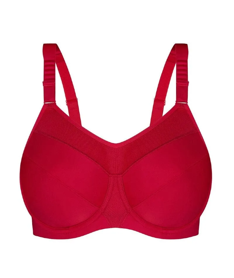 Triumph Triaction Ultra Underwired Sports Bra - Shanghai Red