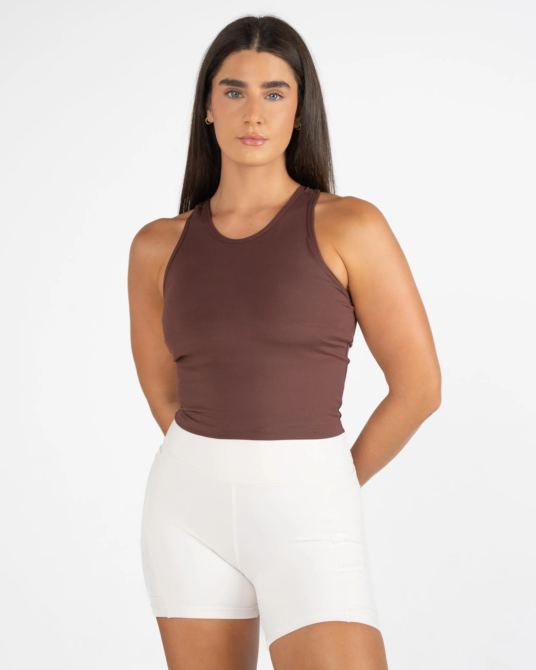 Vinyasa Crop Top - Fossil