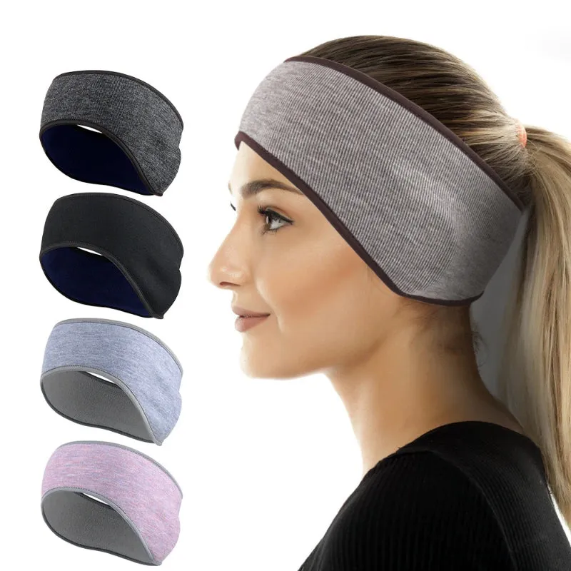 Winter Sports Fitness Headband with Moisture Wicking Ear Band