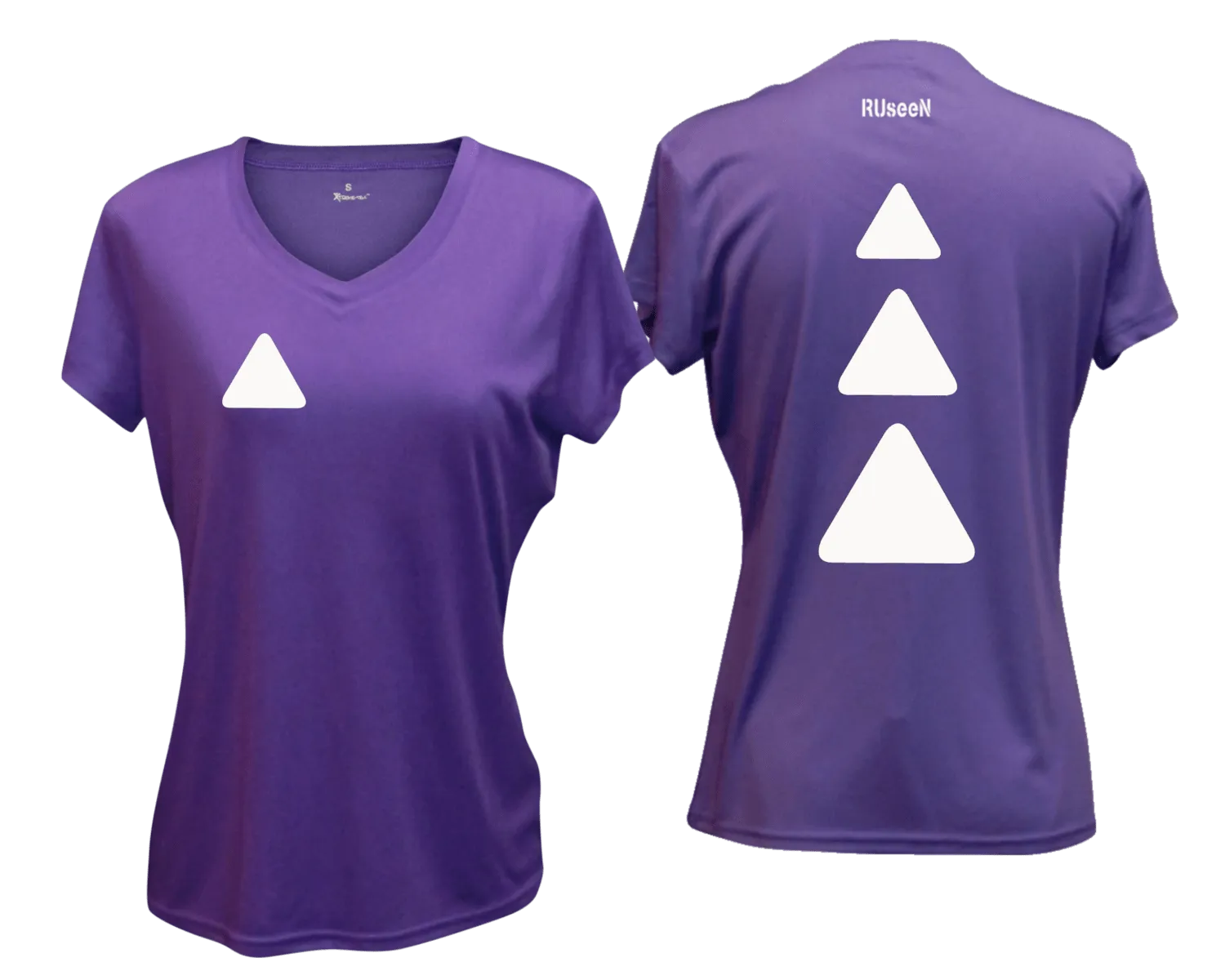 Women's Reflective Short Sleeve Shirt - Triangles