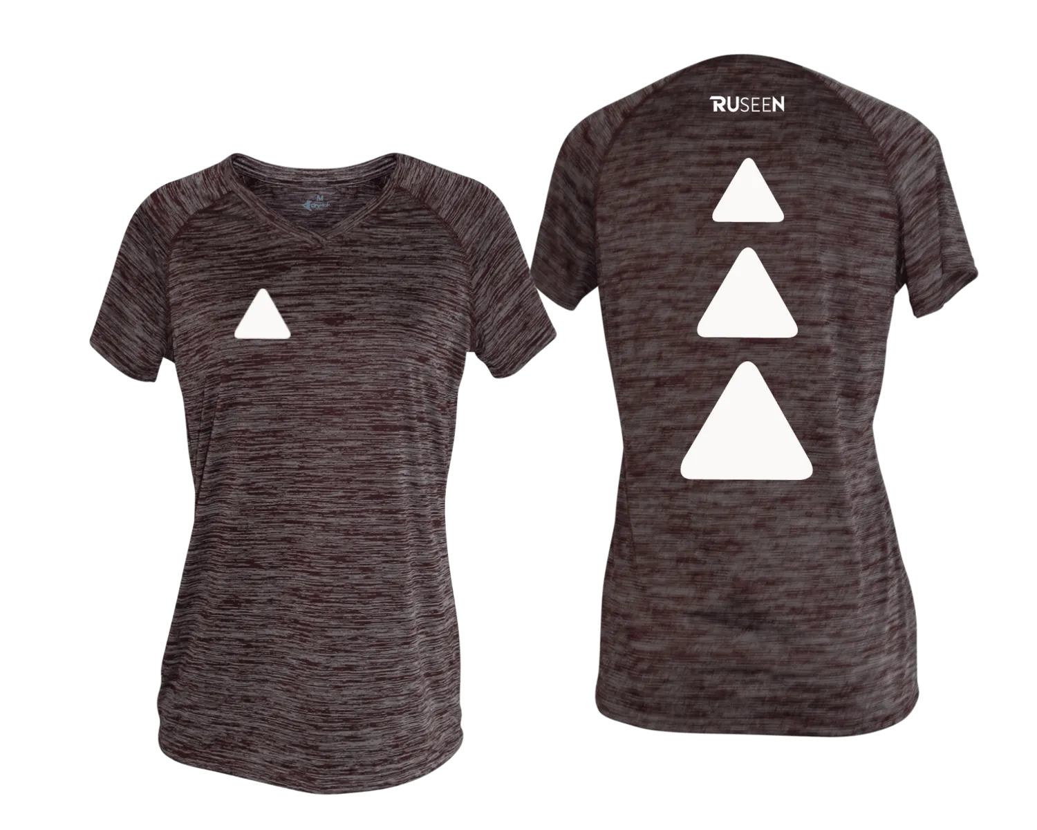 Women's Reflective Short Sleeve Shirt - Triangles