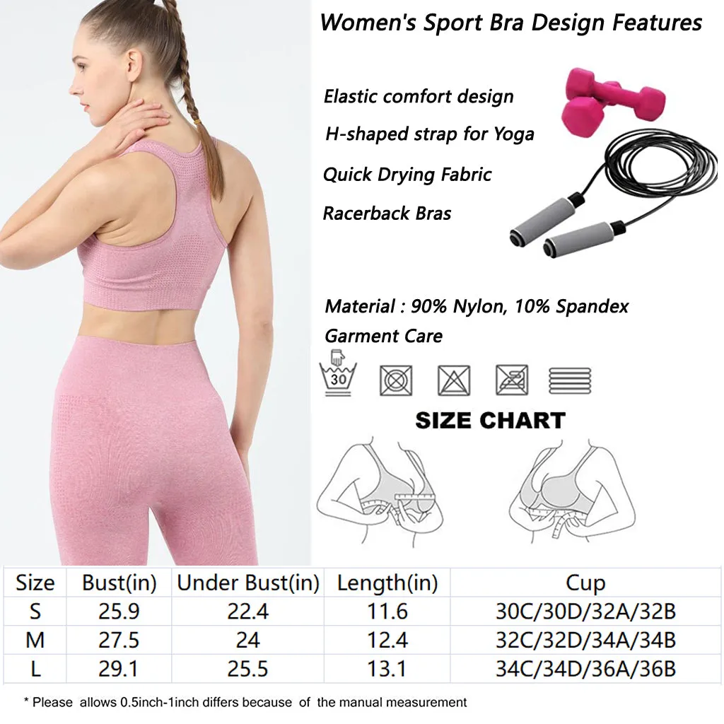 Women's sports bra seamless Fitness Yoga vest outdoor running underwear