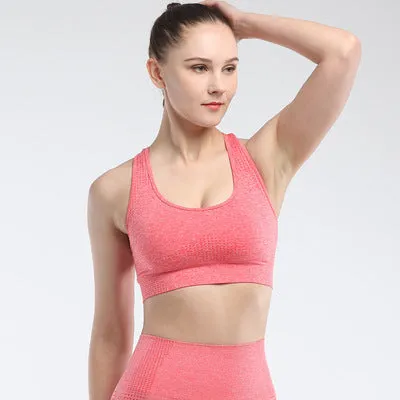 Women's sports bra seamless Fitness Yoga vest outdoor running underwear