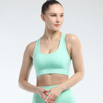 Women's sports bra seamless Fitness Yoga vest outdoor running underwear