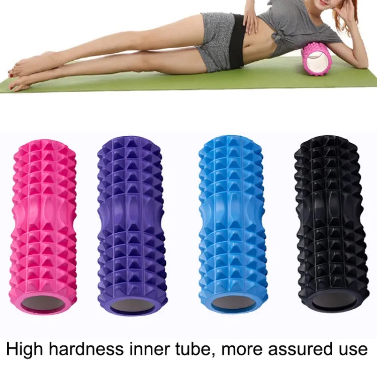 Yoga Pilates Fitness EVA Roller Muscle Relaxation Massage, Size: 45cm x 13cm (Black)