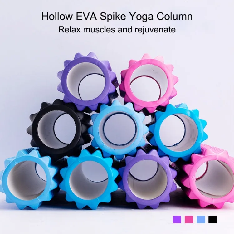 Yoga Pilates Fitness EVA Roller Muscle Relaxation Massage, Size: 45cm x 13cm (Black)