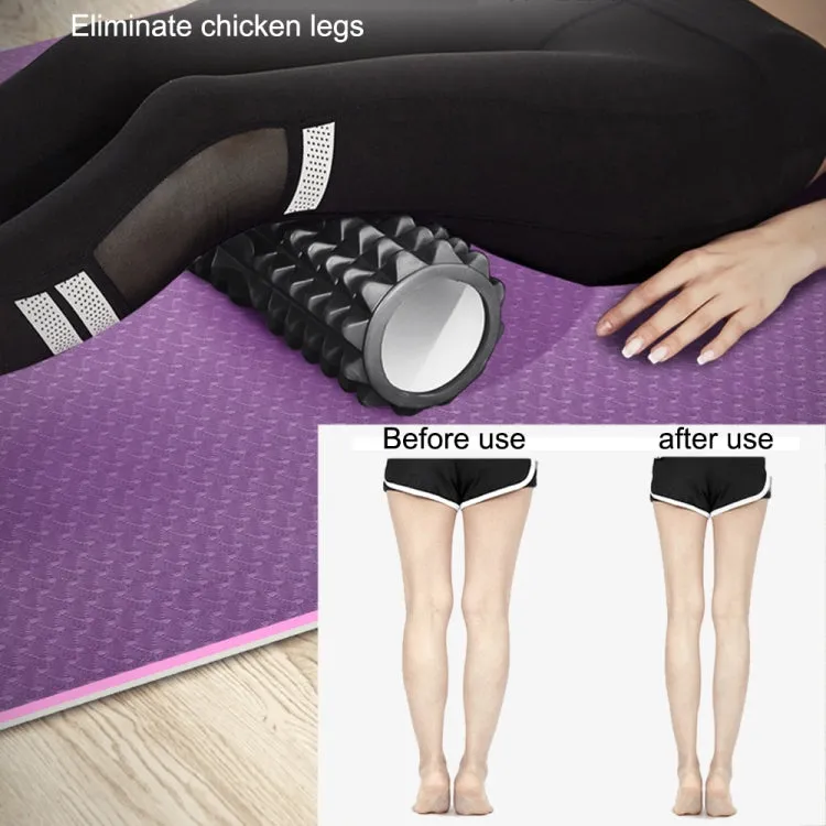 Yoga Pilates Fitness EVA Roller Muscle Relaxation Massage, Size: 45cm x 13cm (Black)